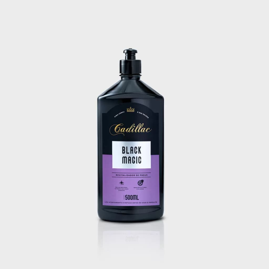 Pneu Pretinho Black Magic Cadillac 500ml – Brilho Intenso e Proteção Duradoura!