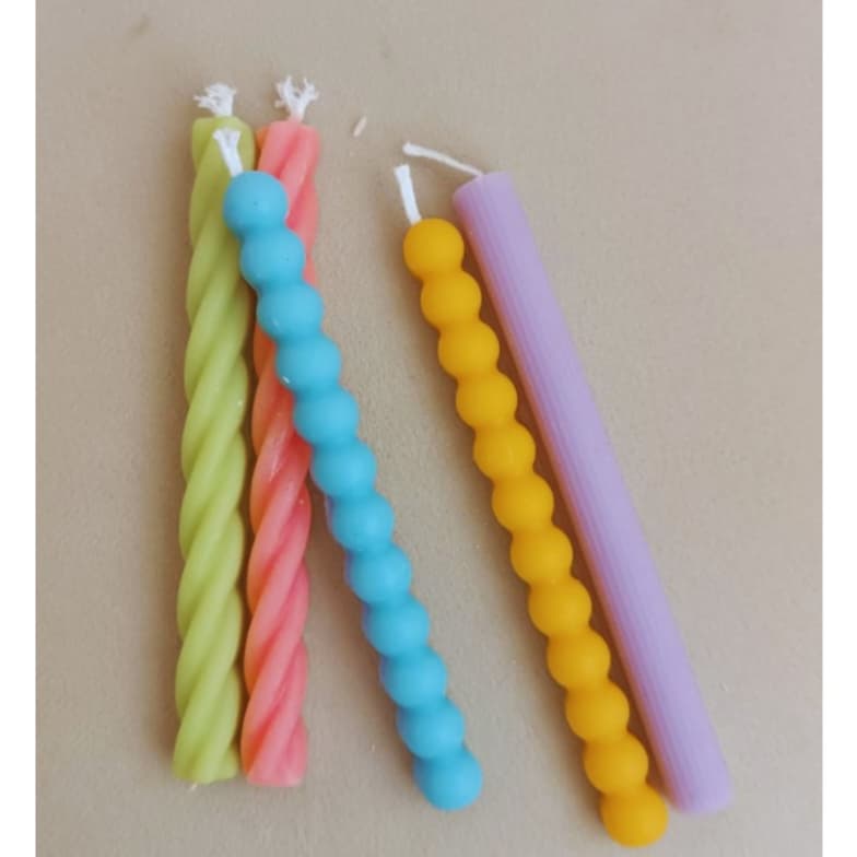 Kit de Velas para aniversário | Kit de Velas para estudar | Velas coloridas| Foco rapido| Velas para ler livro
