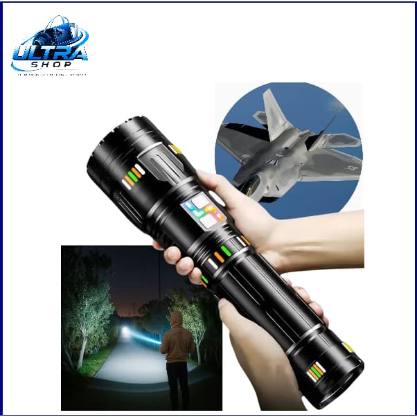 Lanterna Laser Led Recarregavel Canhão De Luz 3km Titanium Potente Super Gigante Mais Forte Do Mundo LAY 2175