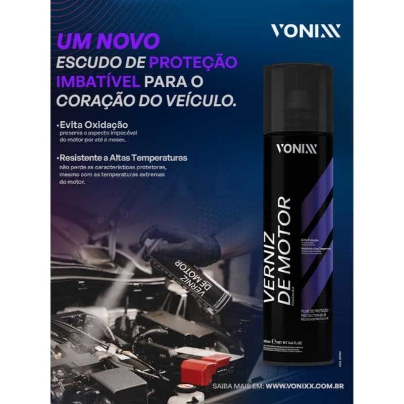 VERNIZ DE MOTOR SPRAY 400ml VONIXX