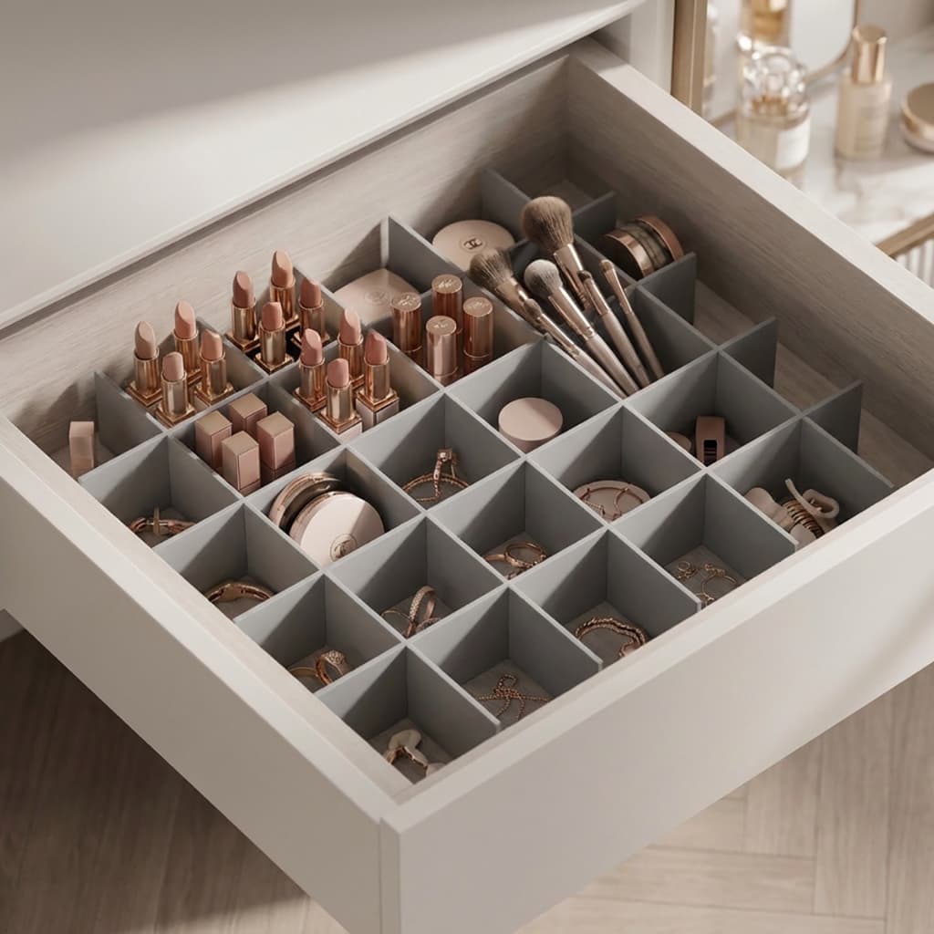 ORGANIZADOR DE GAVETA PREMIUM – MAQUIAGEM, JOIAS E RELÓGIOS - COLMÉIA