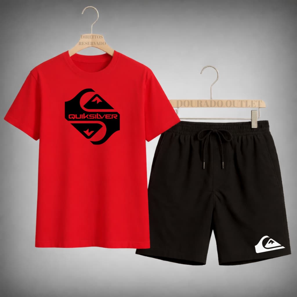 Camiseta e Short Masculino Surf Estiloso Leve e Confortavel