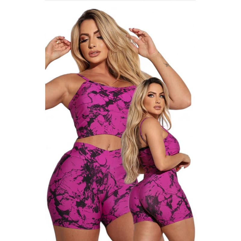 conjunto fitness conjunto academia conjunto top e short conjunto estampado