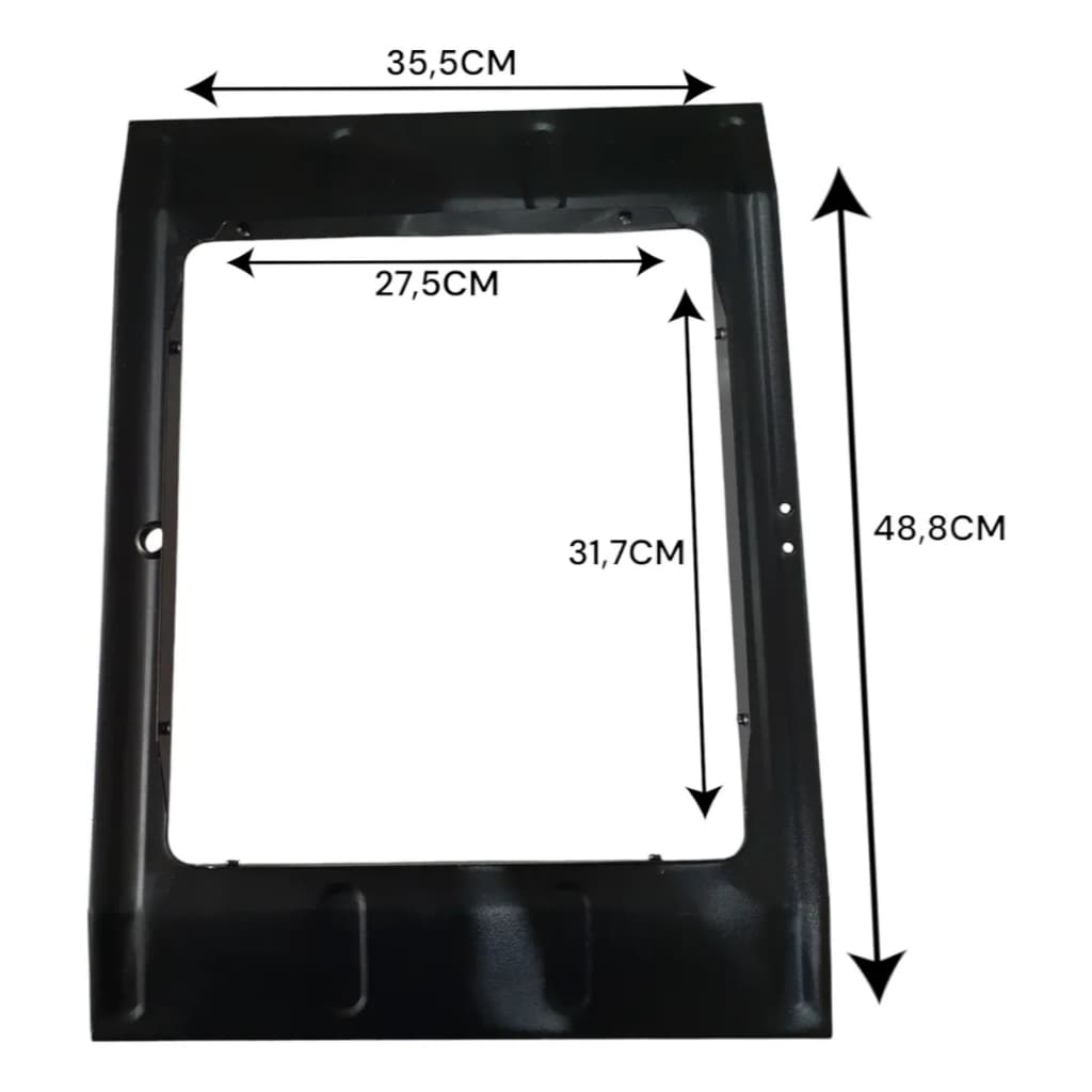 Tampa Painel Frontal Coifa Ilha Preta Cfa502(48,8x35,5) * Leia Descricao*