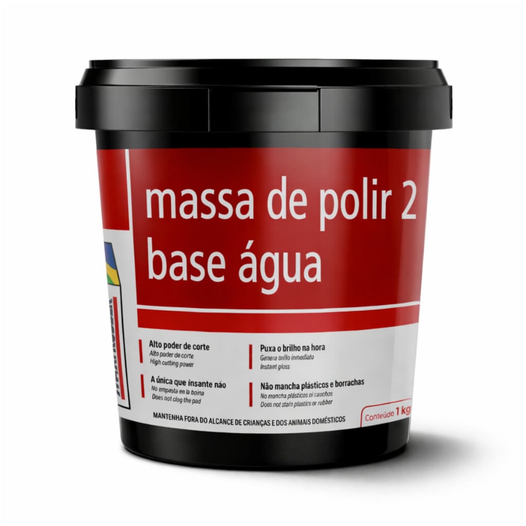 Massa de Polir nº2 Base de Água 1kg Maxi Rubber