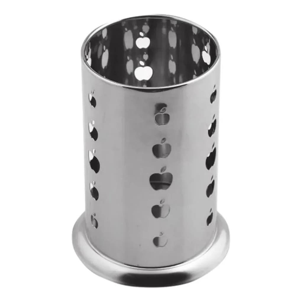 Escorredor e Expositor Porta Talheres p/ Cozinha em Inox 15,5x10cm