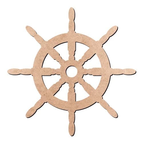 Leme de Navio Decorativo em MDF Cru 50cm – Corte a Laser Premium ,Timão
