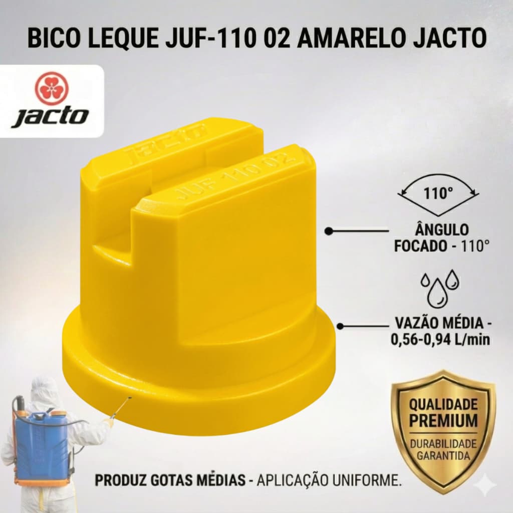 Bico Jacto para Pulverizador Costal Jacto Original Azul Amarelo Vermelho