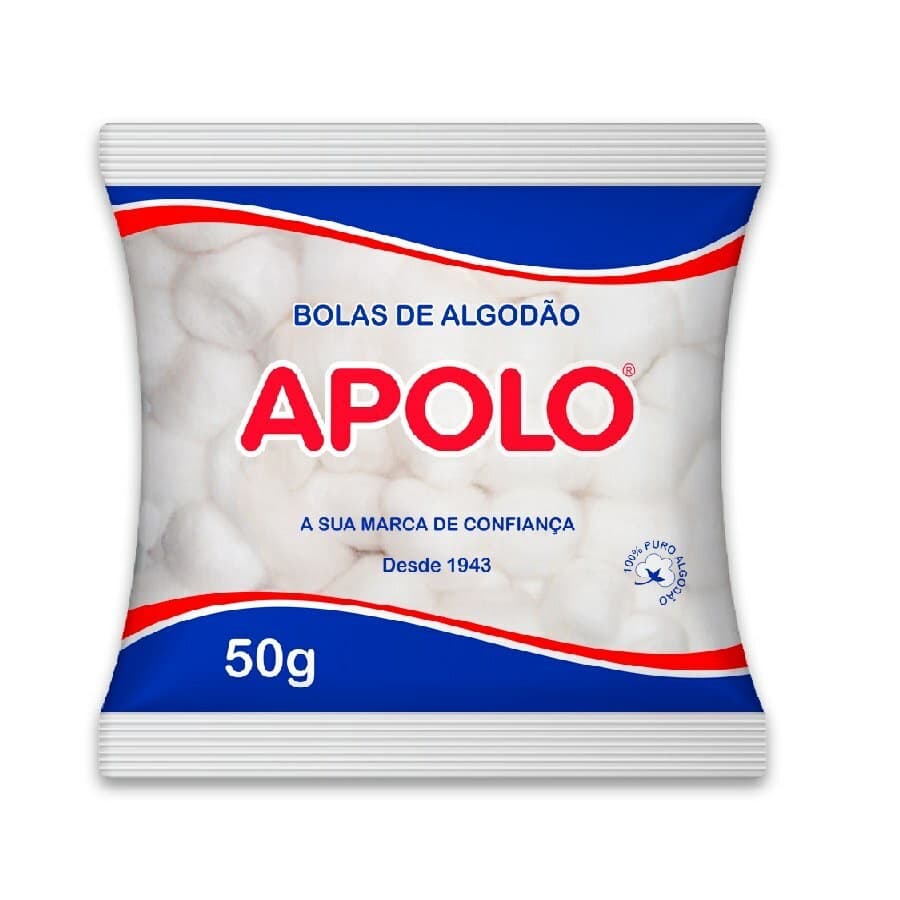 Algodão Bola Branco Pacote 50g