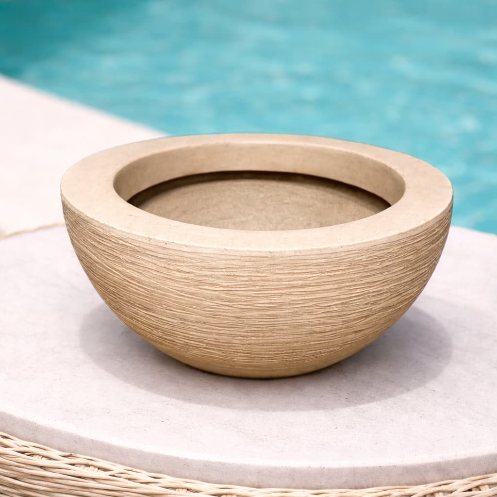 Vaso Bacia Decorativa Polietileno 26cm – Ideal p/ Suculentas e Centro de Mesa REF 43