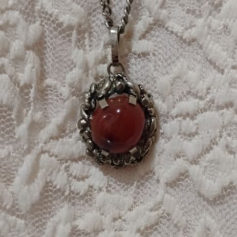 Colar de pedra preciosa natural ágata