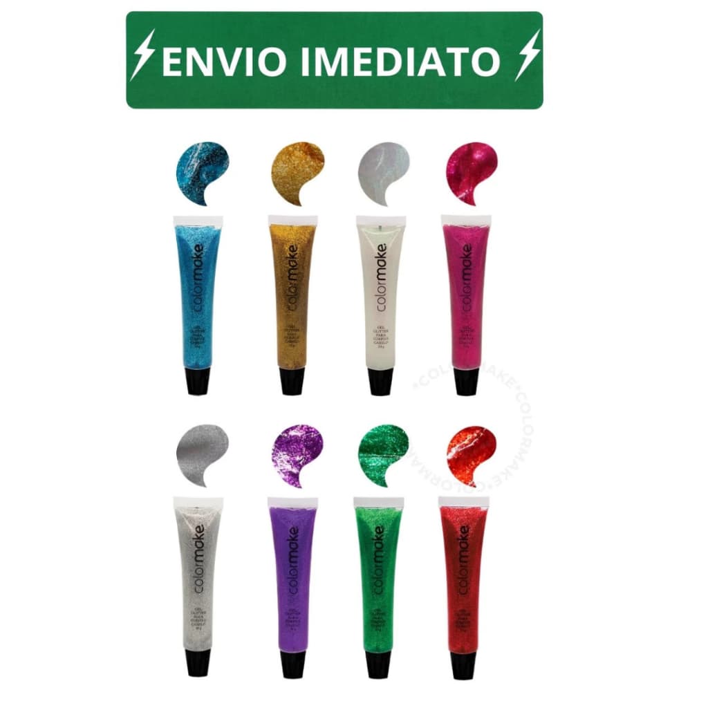 Gel Glitter Bisnaga Para Corpo e Cabelo 30g Maquiagem Artística - Colormake
