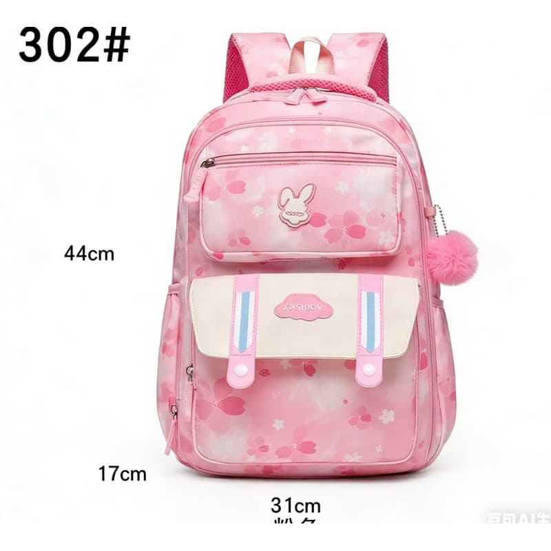 Mochila Escolar Feminina Infantil Juvenil Bolsa Grande Passeio Viajem Menina Grande Capacidade Abertura180º
