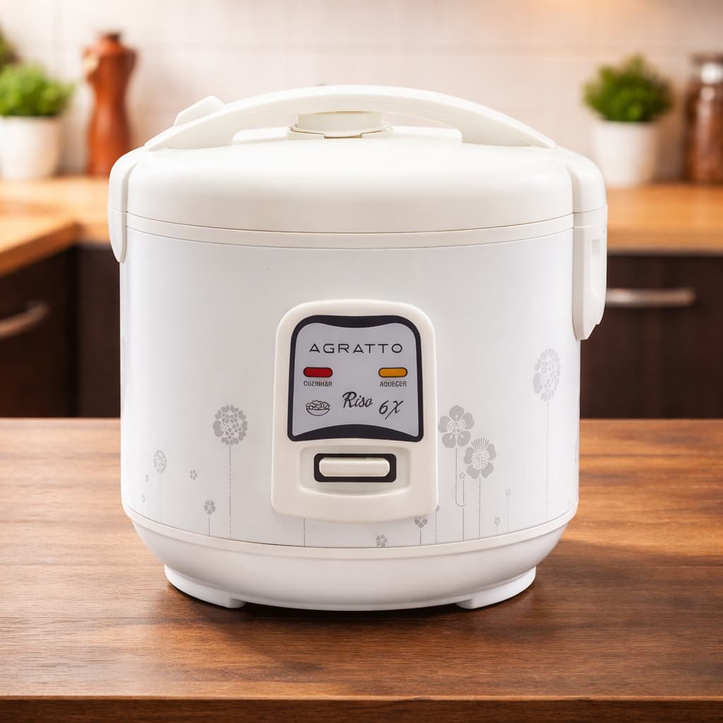 Panela Elétrica Agratto Modelo Riso Para Arroz Legumes Até 10x Pás de Arroz Cor Branco
