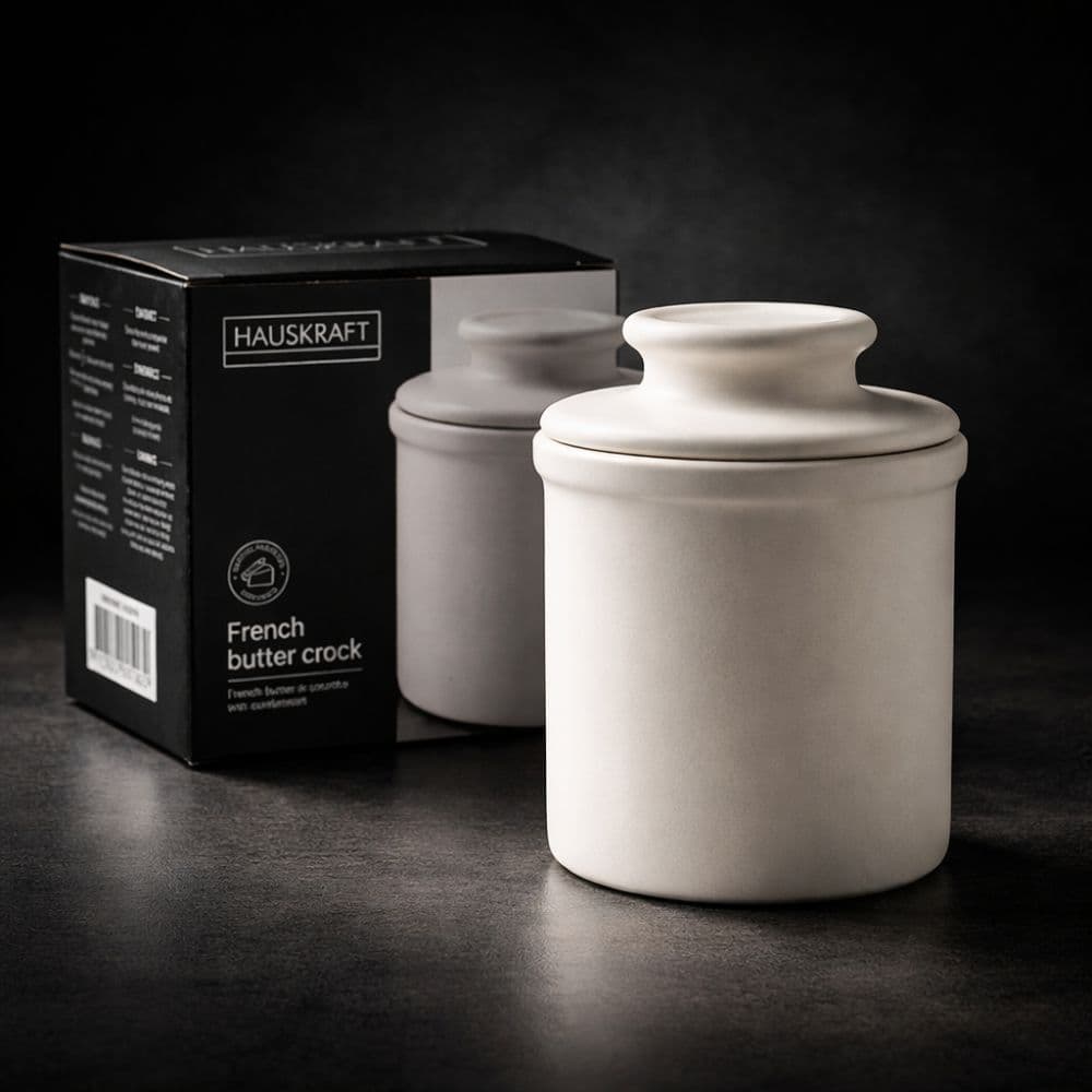 Manteigueira Francesa Porcelana Premium Manteiga Cremosa Sempre (ENVIO IMEDIATO)