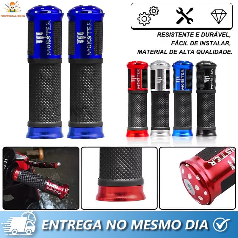 Par Manopla UNIVERSAL Moto Esportiva Peso Curto Diamante Hornet Cb300 Xj6 Diversas Cores