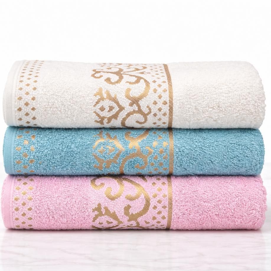 Kit 3 Toalha Banho Magestic Premium Macia Luxo 75x130cm Alta Absorção