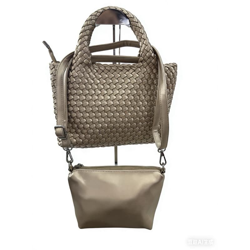 Bolsa Feminina media Tote Ombro 2026 Moda Retrô Grande Capacidade Texturizada Conjunto
