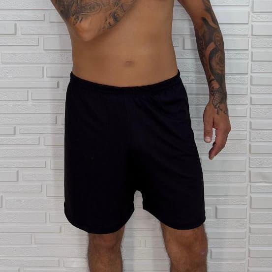 Samba Canção Short Bermuda Tecido Algodão Conforto Pijama Para Dormir Moda Masculina Tecido Leve