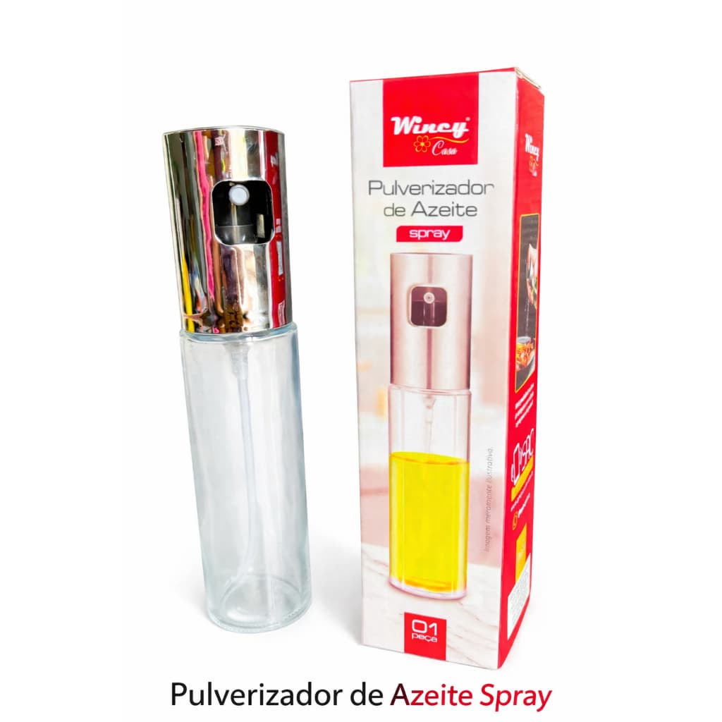PULVERIZADOR SPRAY DE AZEITE | OLÉO | VINAGRE | DOSADOR DE AZEITE 100ML | BORRIFADOR AZEITEIRO DE VIDRO