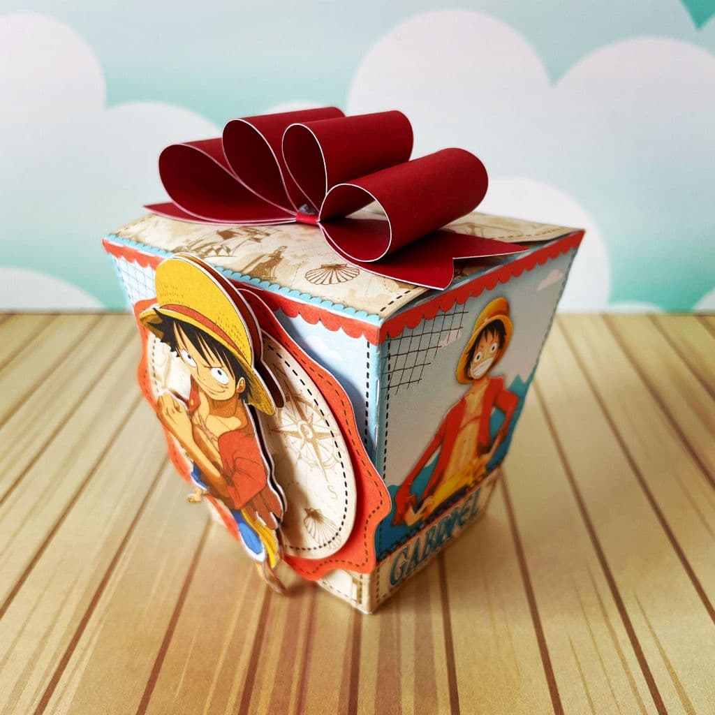 ✨ Caixa Sushi Personalizada - One Piece - Papelaria Personalizada - Lembrancinha de Festa