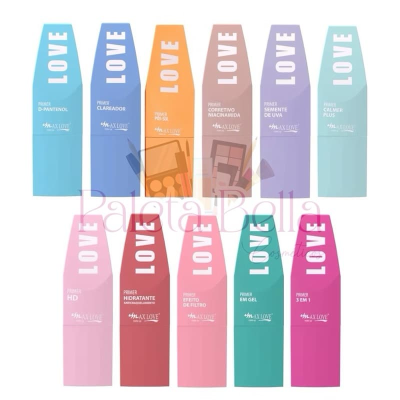 Primer Facial Pré Maquiagem Facial Max Love Toque Seco 30 ml