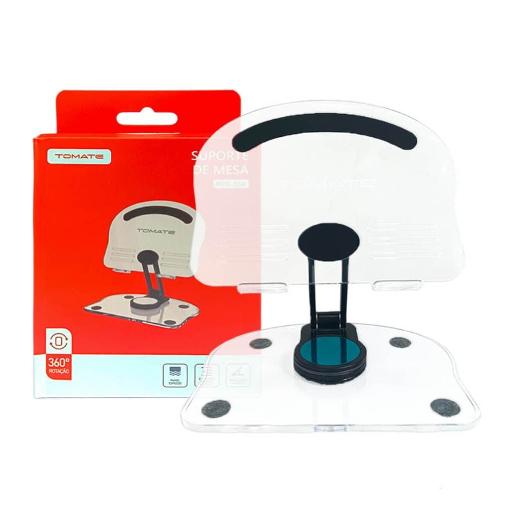 Suporte Acrílico para Tablet e Celulares (Transparente)