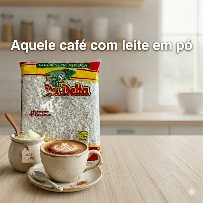 Farinha de Tapioca Granulada Du'Delta 400g Original de Santarém PA, Amazonas, Pará