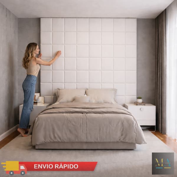 Kit 20 Cabeceiras Estofadas 40x30 Cama Box king Parede Inteira Postagem Imediata