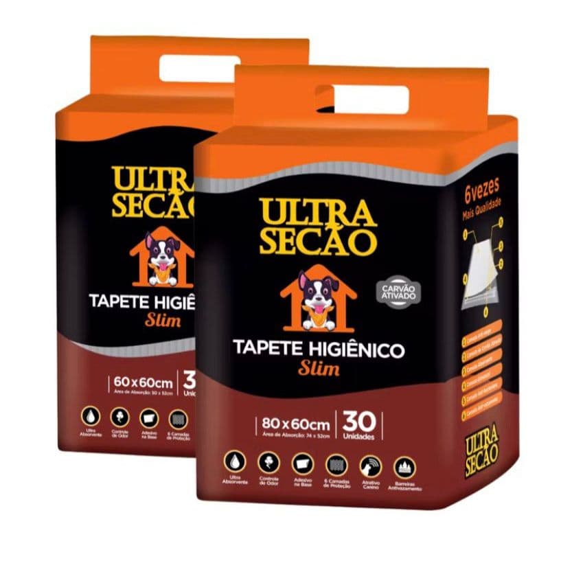 Great Pets Tapete Higiênico Ultra Secao Preto 60x80 30 Unidades