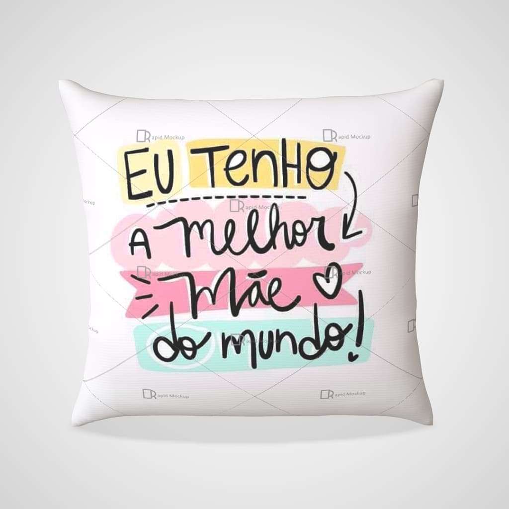 Almofada Personalizada 30x30 Dia das Mães com Foto e Mensagem
