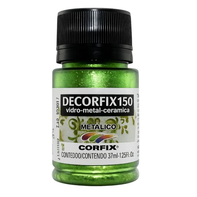Tinta Decorfix 150º Metálica Corfix - 492 Verde Natal (37 ml)