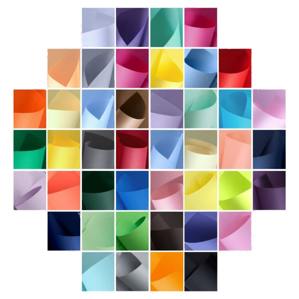 Papel Color Plus 120g (9 Fls A4) Original Blendpaper Colorido! ColorPlus Cores Pastéis Vivas Escuras Claras Neon