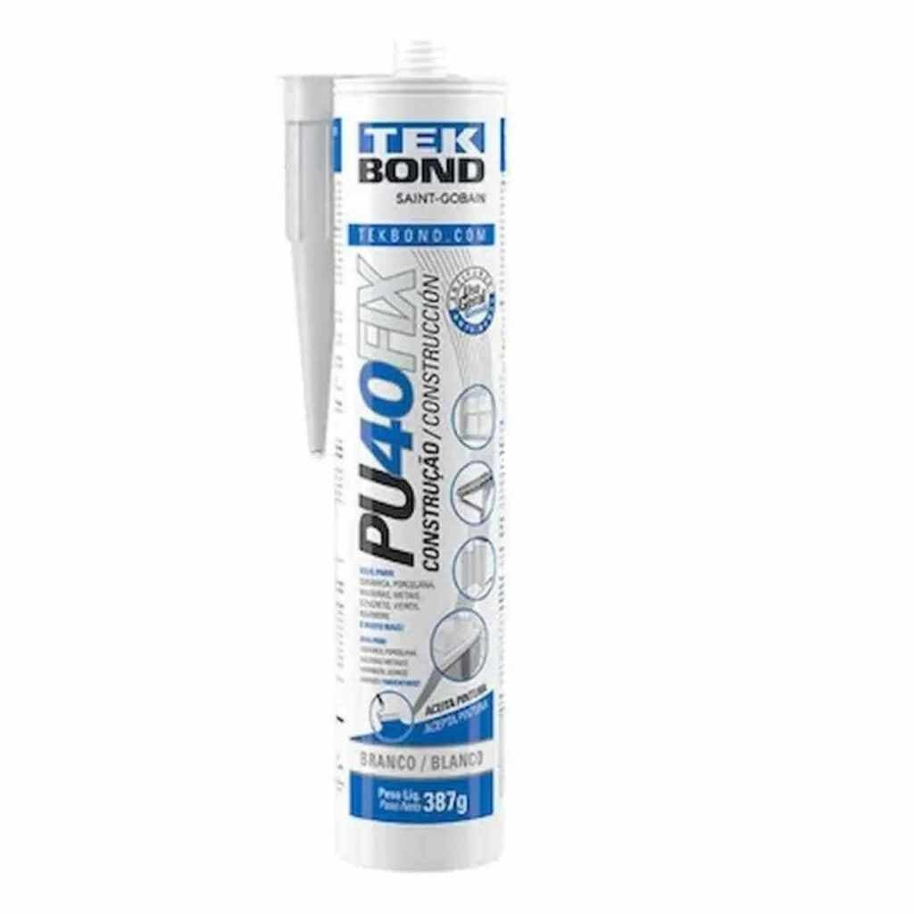Adesivo PU 40 Fix Tek Bond Branco com Aplicador – Alta Resistência
