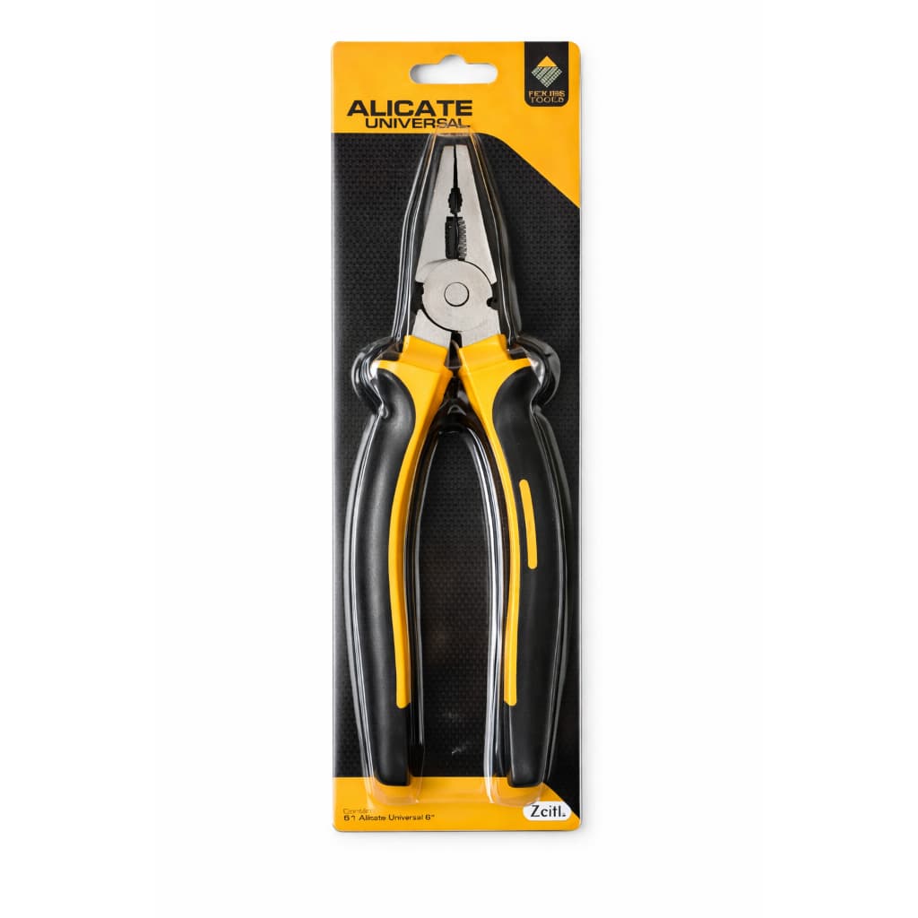Alicate Universal 8 Pol Profissional Aço Reforçado Super Resistente Cabo Antiderrapante Ferramenta