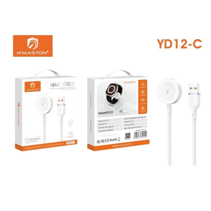 H'Maston YD12-C Carregador Sem Fio para Relógio Smartwatch