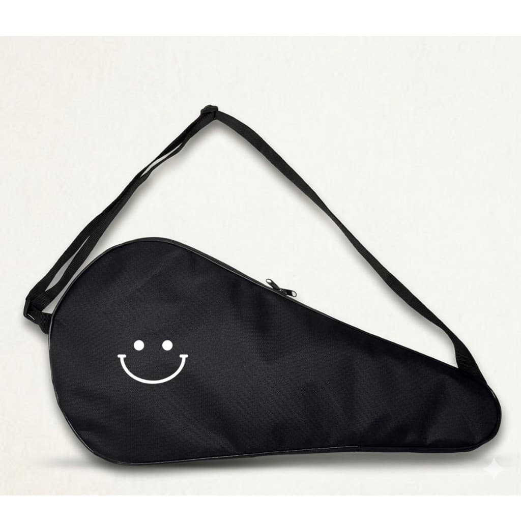 Bolsa Capa Raquete Beach Tennis Estampa Smile Alça Ombro Bag Resistente Alça Regulável