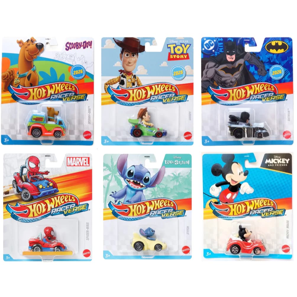 Hot Wheels Racer Verse Personagens Carrinho Miniatura 1:64