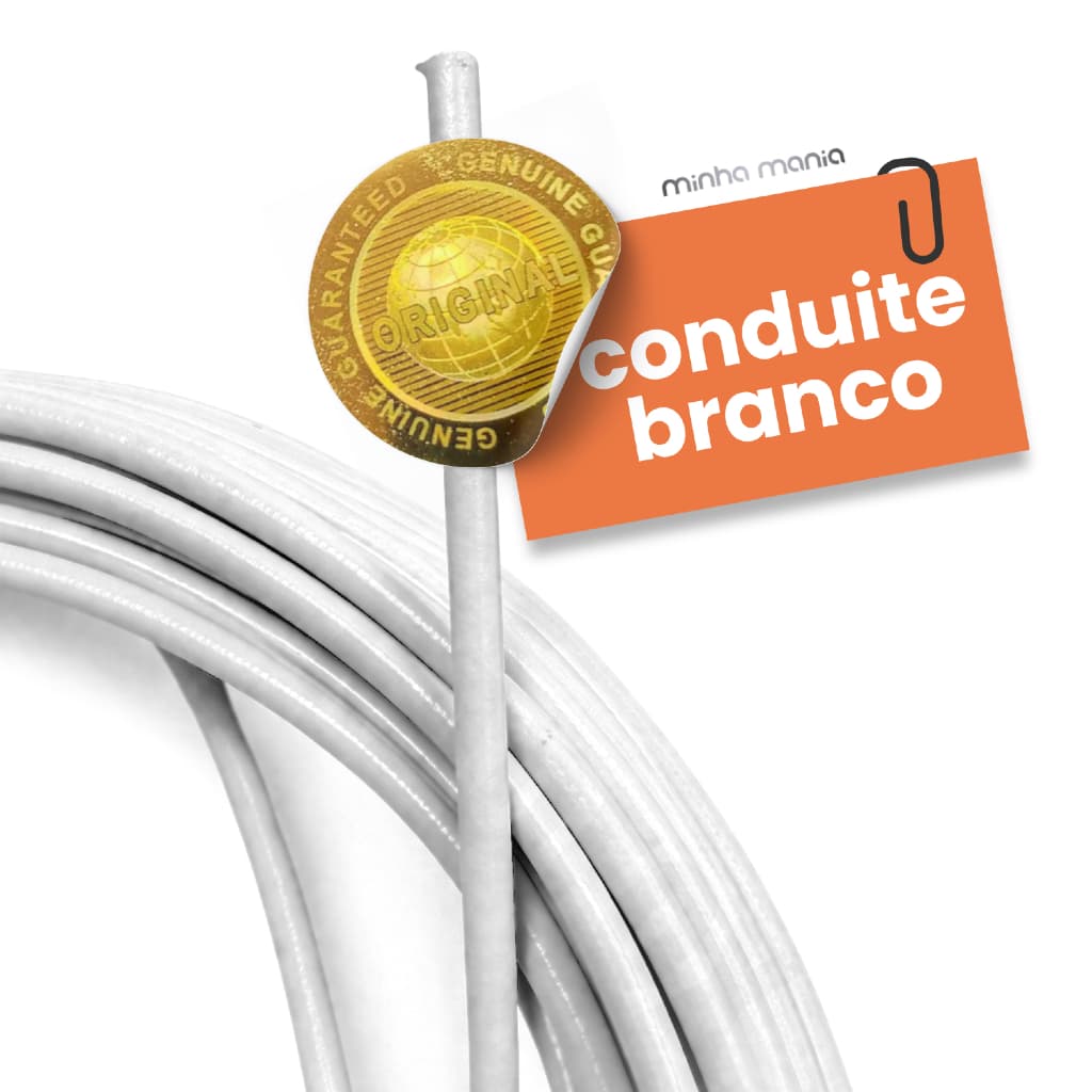 Conduíte de Freio Rolo 20 Metros Espiral branco 4.7mm 2p