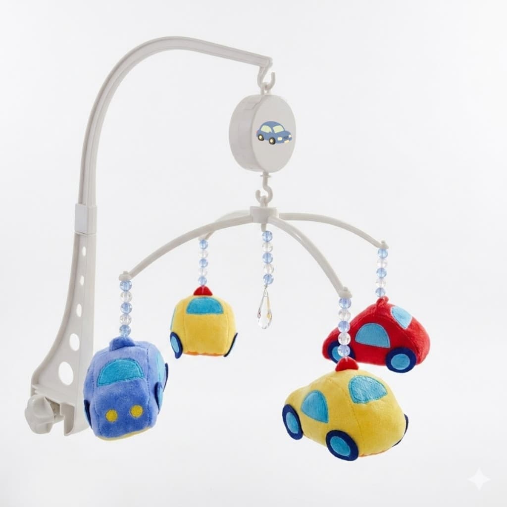 Mobile Musical  para Berço Menino de Carrinho Erich baby