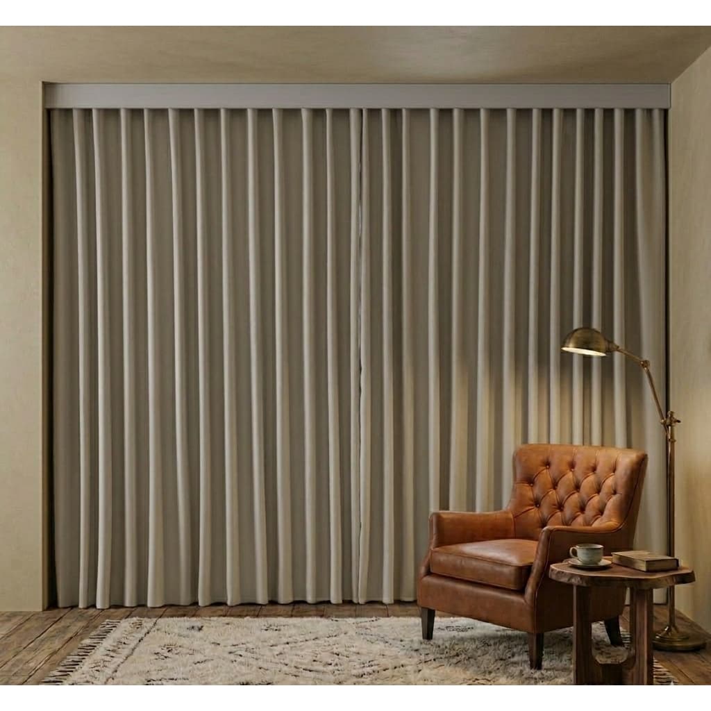 Cortina Blackout 3,00 X 2,50 Trilho Suiço Em Tecido