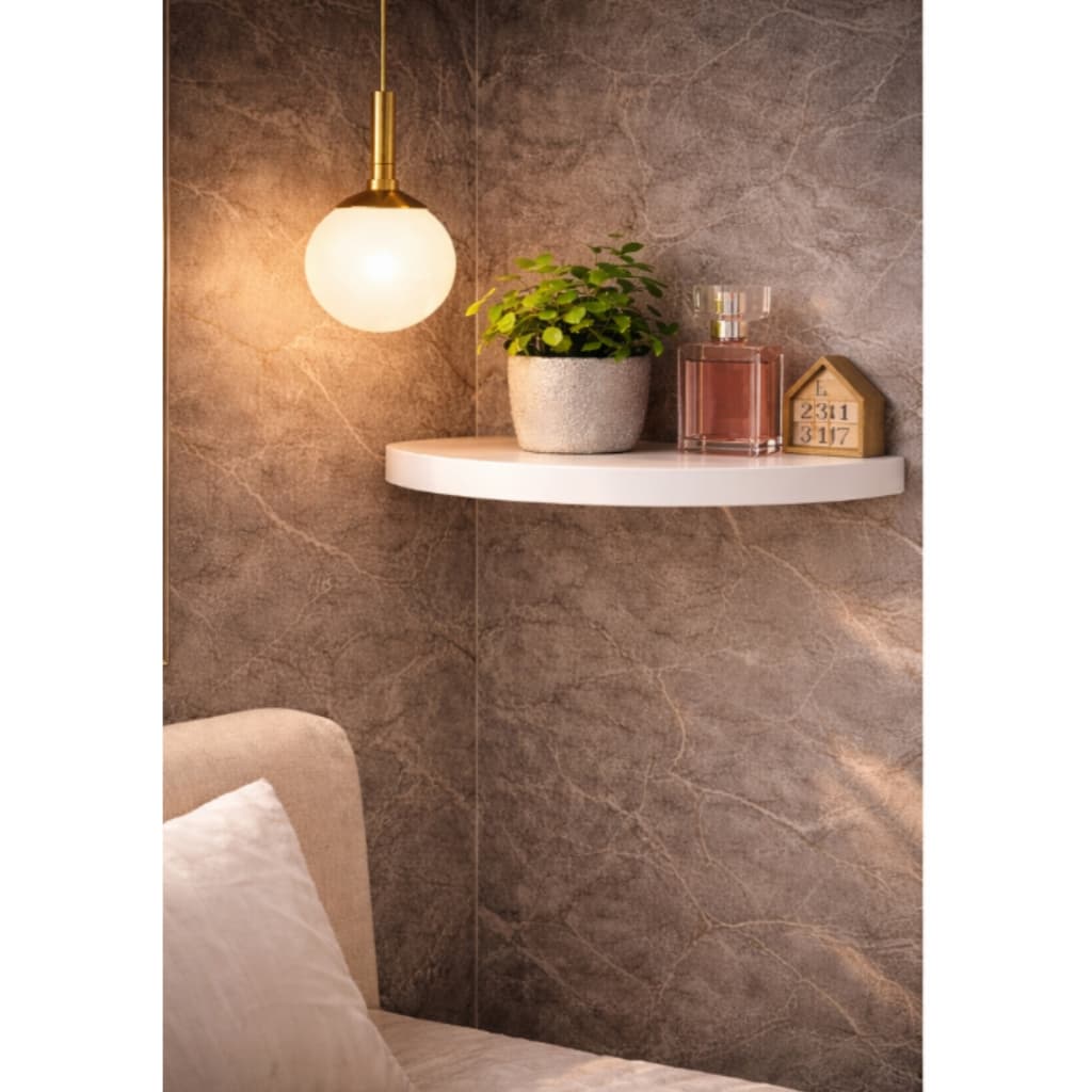 Prateleira para Quarto e Banheiro Kit 3 Canto Meia Lua MDF