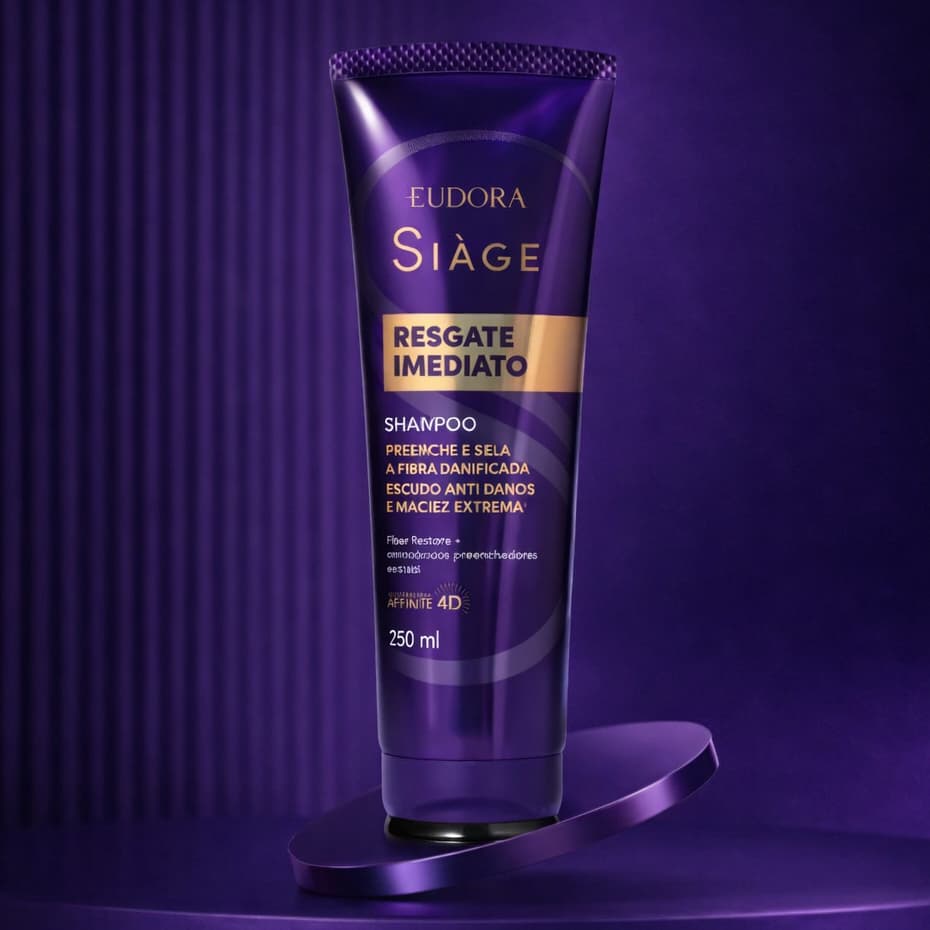 Shampoo Eudora Siáge Resgate Imediato 250ml Escudo Anti Danos