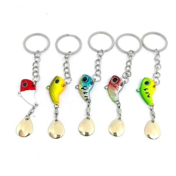 Chaveiro isca artificial em  metal