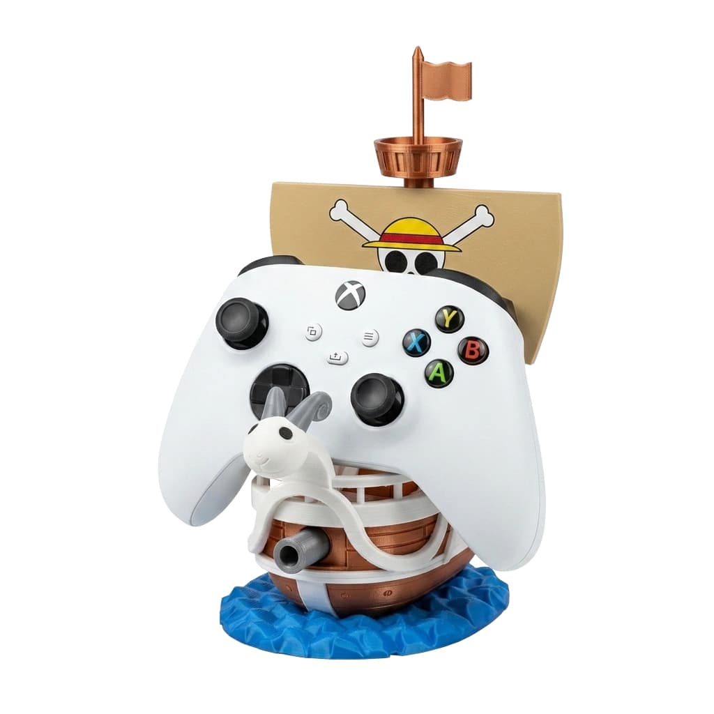 Suporte de Controle Gamer Navio Pirata( LUFFY) - Porta Joystick Geek Decorativo