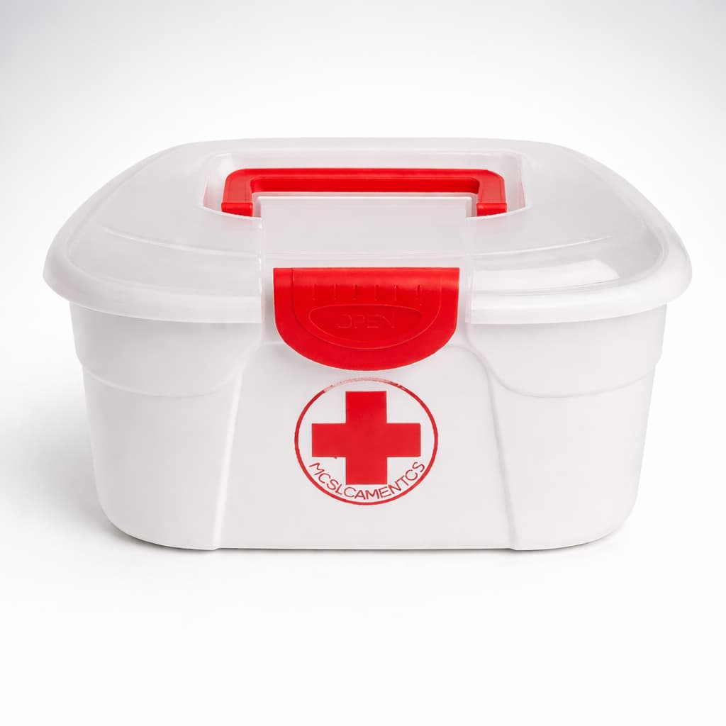 Maleta Primeiros Socorros Porta Medicamentos Organizador com Alça