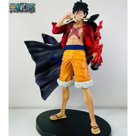 Action Figure Monkey D. Luffy One Piece -Forma Ataque, Detalhes Fiéis, PVC Durável-ganhe de brinde uma caneta para telas