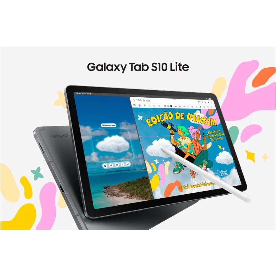 Tablet Galaxy S10 Lite Tela 10.9 6GB/128GB (COM CANETA) ( CAIXA SLIM SEM CARREGADOR )
