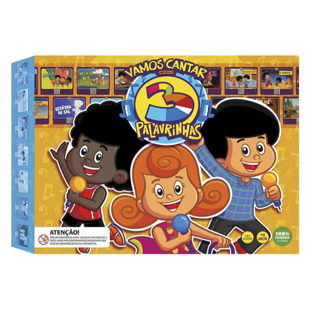 Jogo De Tabuleiro Vamos Cantar Com 3 Palavrinhas