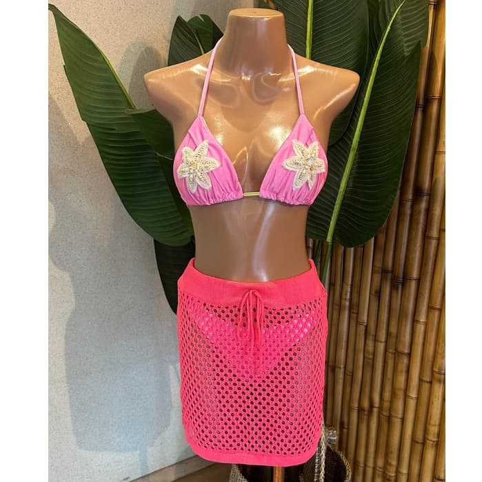 Saia Curta Tricot com Cordão